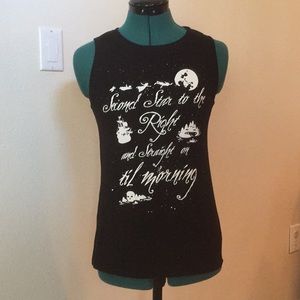 Disney Peter Pan Neverland black sleeveless tank